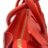 Luggage Top Handle Bag Micro Red in Calfskin, Gold hardware - Image 19