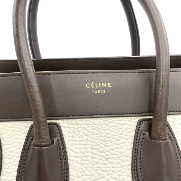 Luggage Top Handle Bag Micro Multi-colour in Calfskin, Gold hardware - Image 7