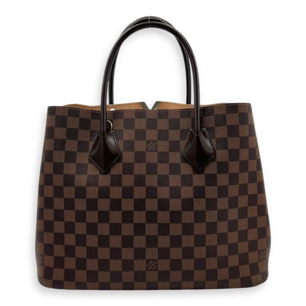 Kensington Tote Bag Brown in Coated Canvas, Gold hardware - Image 2
