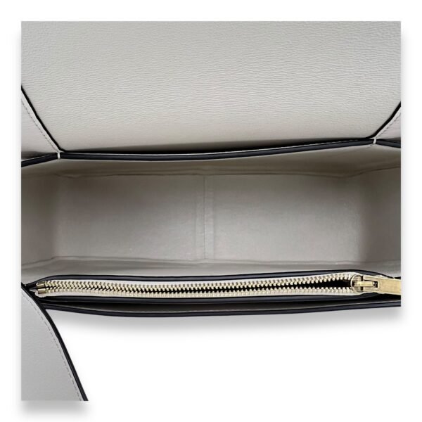 Frame Crossbody Bag Beige in Calfskin, Gold hardware - Image 6