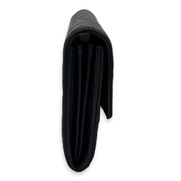 Classic Wallet Long Black in Lambskin, Silver hardware - Image 4