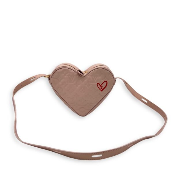 Fall In Love Sac Coeur Crossbody Bag Pink in Lambskin, Gold hardware - Image 10