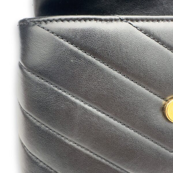 Loulou Toy Black Crossbody Bag in Calfskin, Gold hardware - Image 19