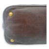 Logo Brown Top Handle Bag in Calfskin, Gold hardware - Image 21
