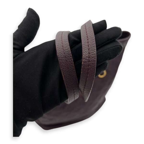 Citadine PM Purple Tote Bag in Empreinte Leather, Gold hardware - Image 11