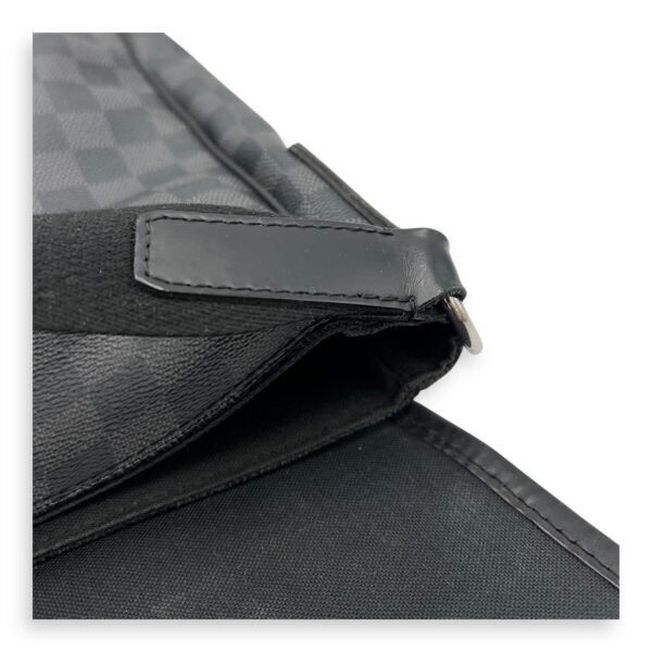 Daniel Messenger MM Graphite in Coated Canvas, Silver hardware - Image 23