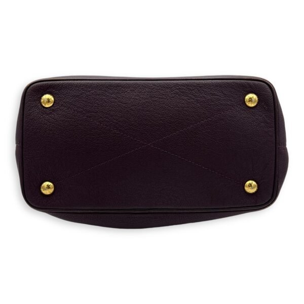 Citadine PM Purple Tote Bag in Empreinte Leather, Gold hardware - Image 5