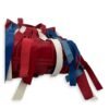 Bazar Fringe Detailed Multi-colour Tote Bag in Distressed Leather, Silver hardware - Image 5