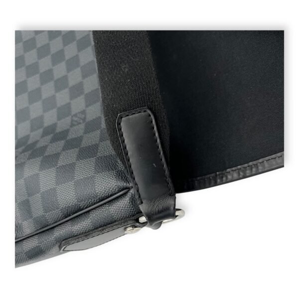 Daniel Messenger MM Graphite in Coated Canvas, Silver hardware - Image 22