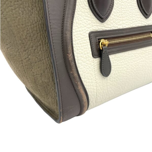 Luggage Top Handle Bag Micro Multi-colour in Calfskin, Gold hardware - Image 10