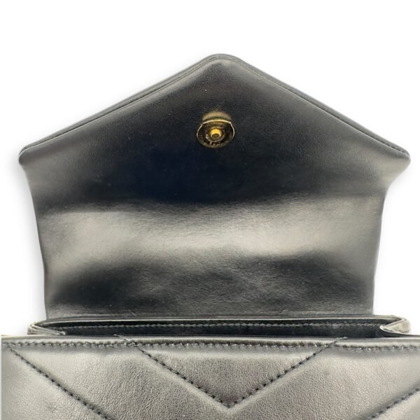 Loulou Toy Black Crossbody Bag in Calfskin, Gold hardware - Image 27