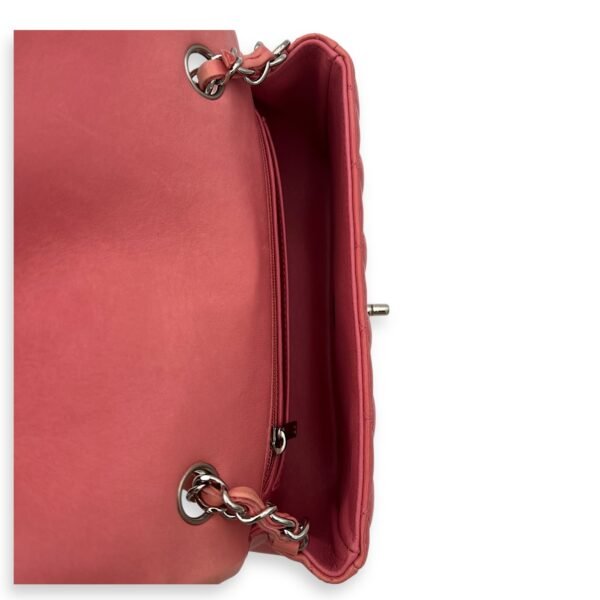 Classic Shoulder Bag Mini Rectangle Pink in Lambskin, Gold hardware - Image 6