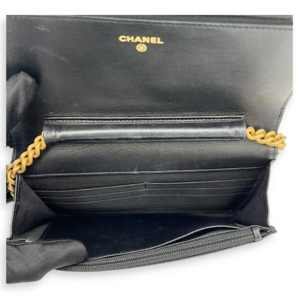 Boy Wallet On Chain Black in Caviar Leather, Gold hardware - Image 6
