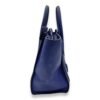 Luggage Top Handle Bag Mini Blue in Calfskin, Gold hardware - Image 3