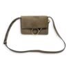 Faye Grey Crossbody Bag in Calfskin, Gold hardware - Image 18
