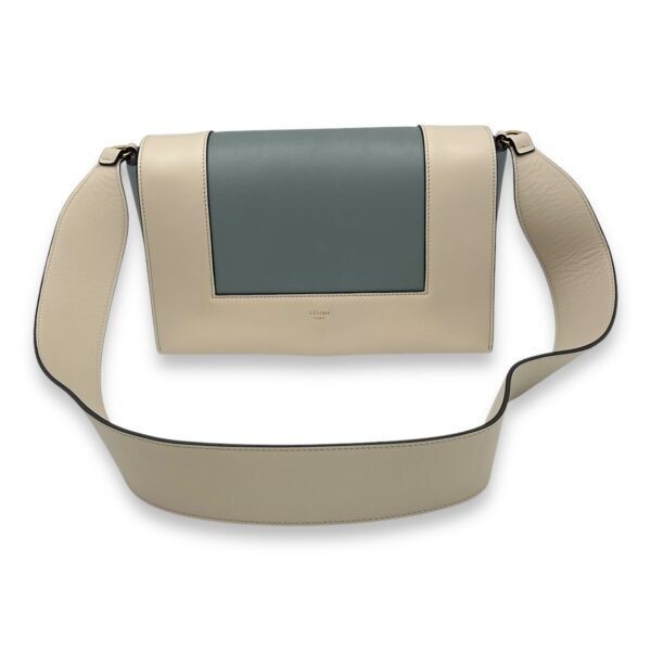 Frame Crossbody Bag Beige in Calfskin, Gold hardware - Image 9