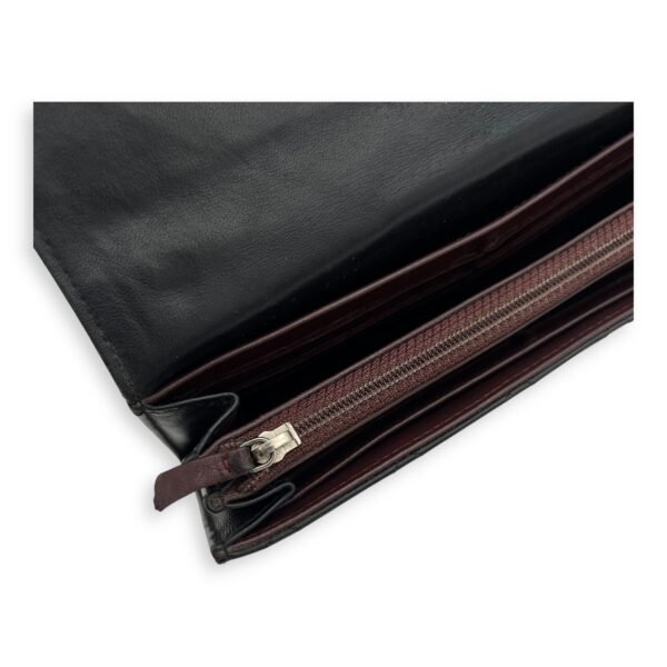 Classic Wallet Long Black in Lambskin, Silver hardware - Image 8