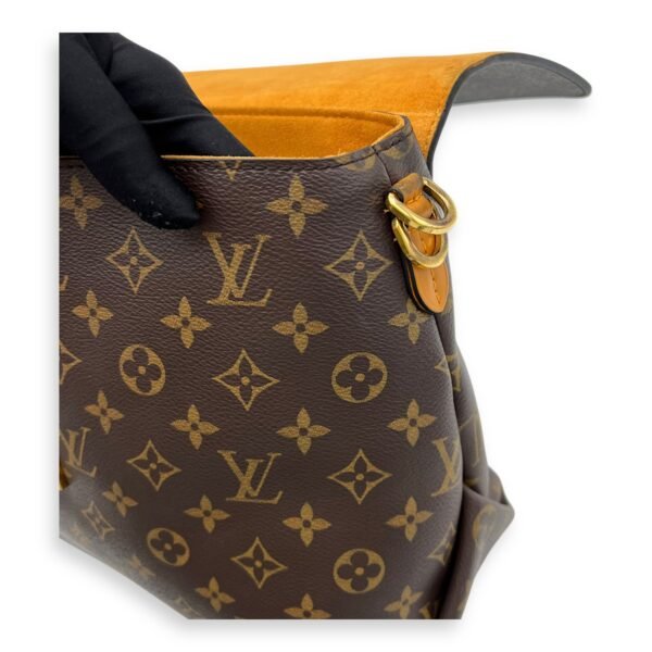 Beaubourg MM Brown Top Handle Bag in Monogram Coated Canvas, Gold hardware - Image 27