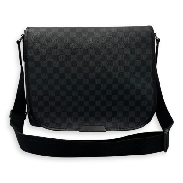 Daniel Messenger MM Graphite in Coated Canvas, Silver hardware - Image 21