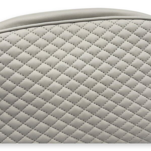 Camera Crossbody Bag White in Lambskin, Gold hardware - Image 11