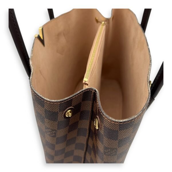 Kensington Tote Bag Brown in Coated Canvas, Gold hardware - Image 8