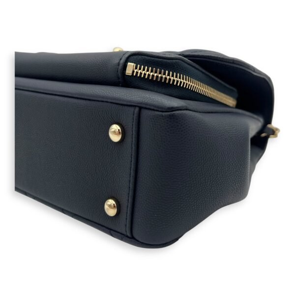 Business Affinity Top Handle Bag Blue in Caviar Leather, Light Gold hardware - Image 8