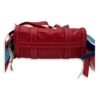 Bazar Fringe Detailed Multi-colour Tote Bag in Distressed Leather, Silver hardware - Image 6