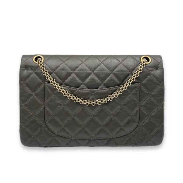 2.55 Brown Shoulder Bag in Calfskin, Gold hardware - Image 2