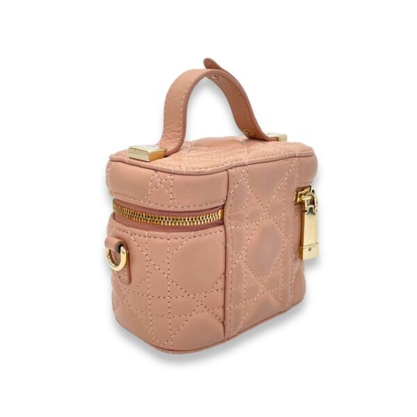 LADY DIOR Micro Vanity bag in Lambskin, Gold Hardware - Image 4