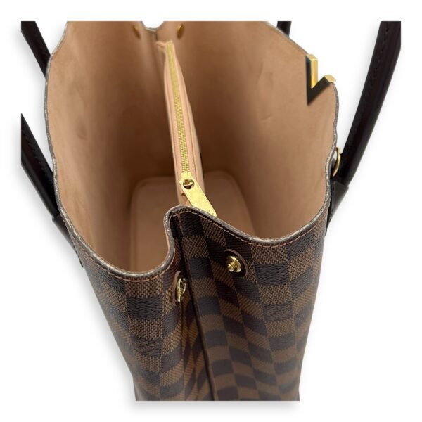 Kensington Tote Bag Brown in Coated Canvas, Gold hardware - Image 7