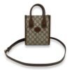 Interlocking G Top Handle Bag Brown in Coated Canvas, Gold hardware - Image 7