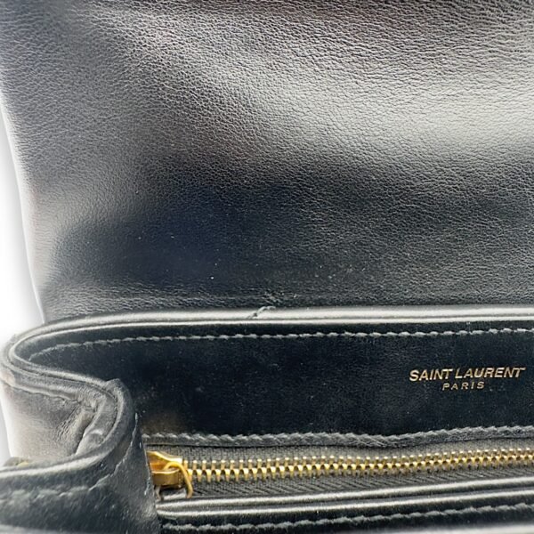 Loulou Toy Black Crossbody Bag in Calfskin, Gold hardware - Image 24