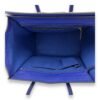 Luggage Top Handle Bag Mini Blue in Calfskin, Gold hardware - Image 6
