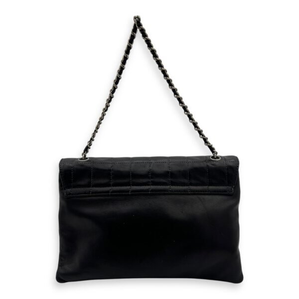 Chocolate Bar Reissue Black Shoulder Bag in Lambskin, Ruthenium hardware - Image 2