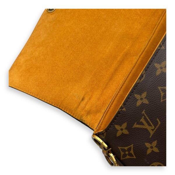 Beaubourg MM Brown Top Handle Bag in Monogram Coated Canvas, Gold hardware - Image 24