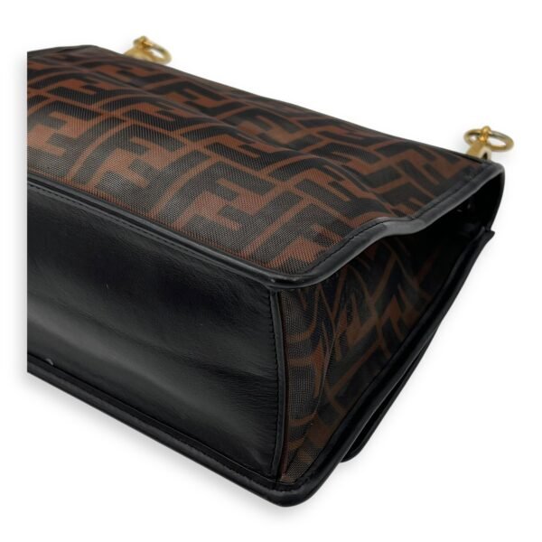 Kan I Shoulder Bag Brown in Mesh, Gold hardware - Image 14