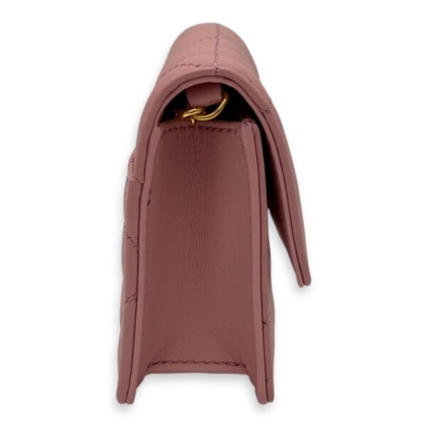 Caro Wallet On Chain Pink in Lambskin, Gold hardware - Image 3