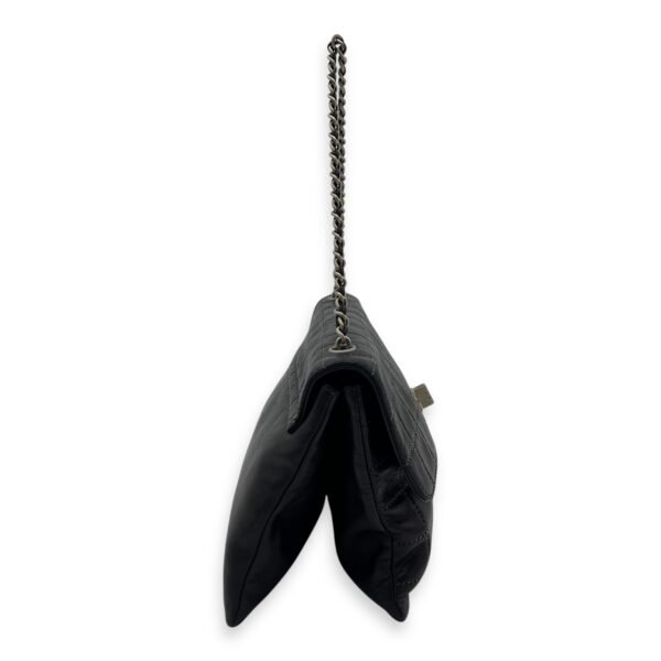 Chocolate Bar Reissue Black Shoulder Bag in Lambskin, Ruthenium hardware - Image 3