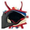 Bazar Fringe Detailed Multi-colour Tote Bag in Distressed Leather, Silver hardware - Image 7