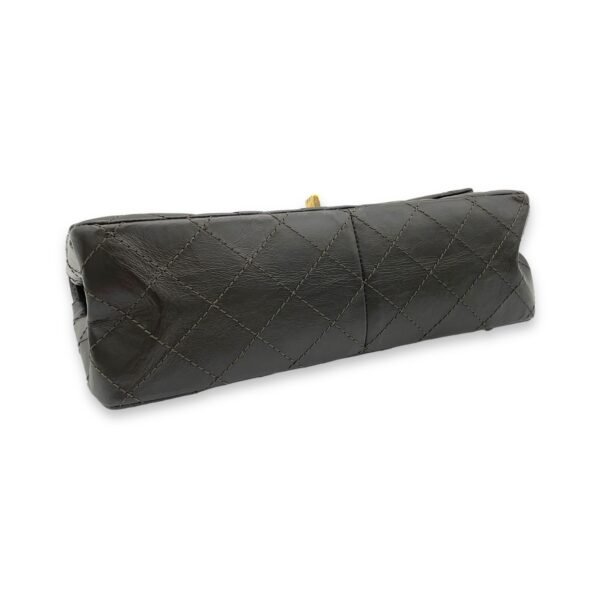 2.55 Brown Shoulder Bag in Calfskin, Gold hardware - Image 5