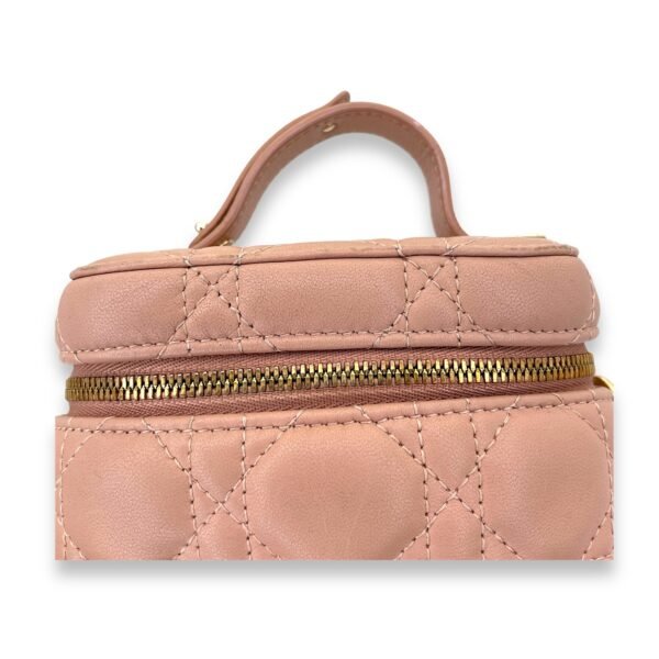 LADY DIOR Micro Vanity bag in Lambskin, Gold Hardware - Image 7