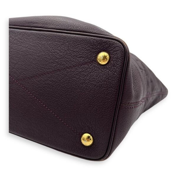 Citadine PM Purple Tote Bag in Empreinte Leather, Gold hardware - Image 17