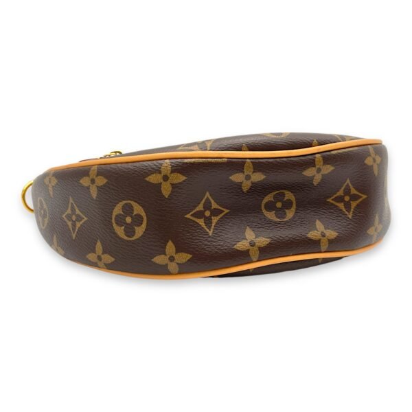 Loop Brown Shoulder Bag in Monogram Coated Canvas, Gold hardware - Image 5