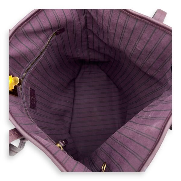 Citadine PM Purple Tote Bag in Empreinte Leather, Gold hardware - Image 6