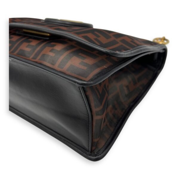 Kan I Shoulder Bag Brown in Mesh, Gold hardware - Image 12