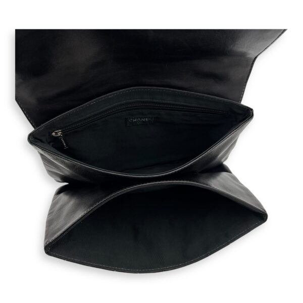 Chocolate Bar Reissue Black Shoulder Bag in Lambskin, Ruthenium hardware - Image 6