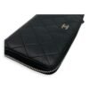 CC Long Black Wallet in Lambskin, Silver hardware - Image 12