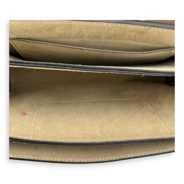 Faye Grey Crossbody Bag in Calfskin, Gold hardware - Image 7