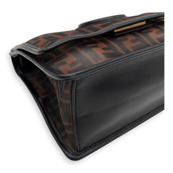 Kan I Shoulder Bag Brown in Mesh, Gold hardware - Image 11