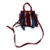 Bazar Fringe Detailed Multi-colour Tote Bag in Distressed Leather, Silver hardware - Image 10